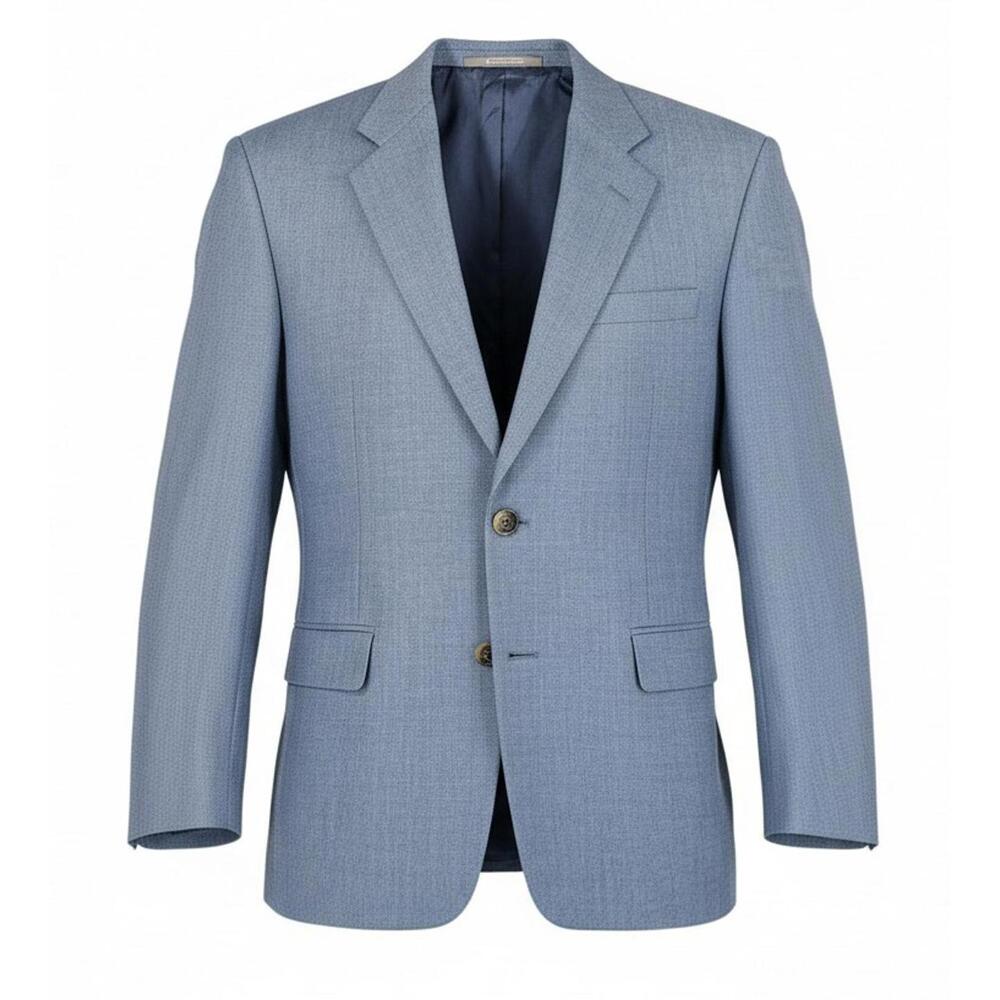 SOLD - Y2K Hickey Freeman Gorsart Blue Wool Blazer Darien Sport Shop 39S 2006